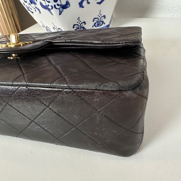 Vintage Chanel lambskin 24k gold plated small double flap - Picture 15 of 16